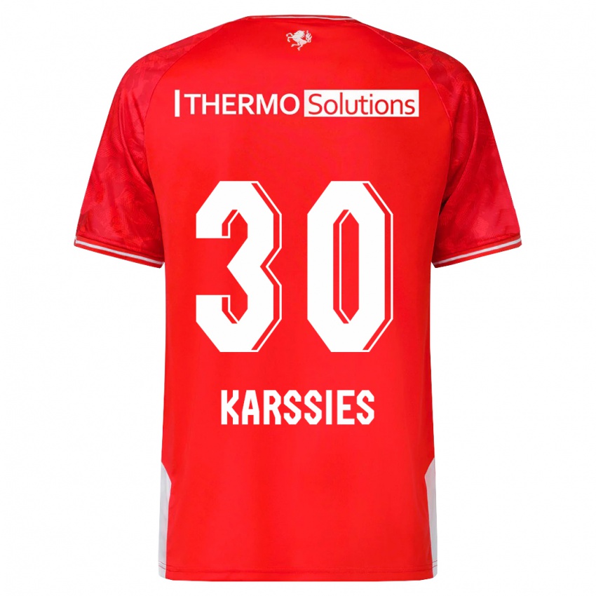 Heren Sam Karssies #30 Rood Thuisshirt Thuistenue 2023/24 T-Shirt