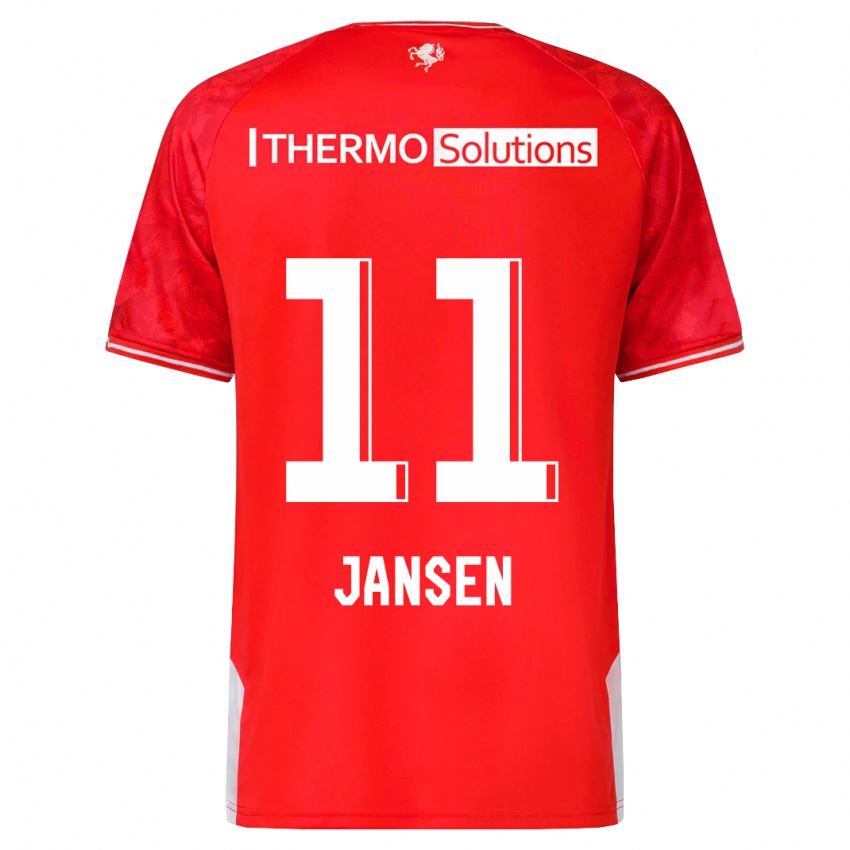 Heren Renate Jansen #11 Rood Thuisshirt Thuistenue 2023/24 T-Shirt