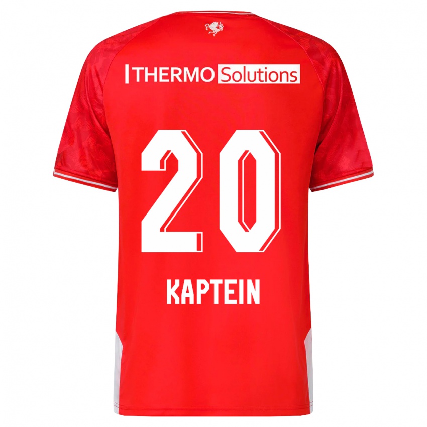 Heren Wieke Kaptein #20 Rood Thuisshirt Thuistenue 2023/24 T-Shirt