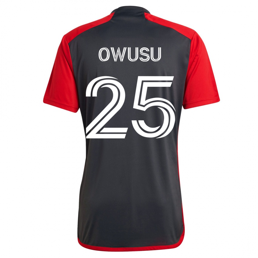 Heren Prince Osei Owusu #25 Grijs Thuisshirt Thuistenue 2023/24 T-Shirt