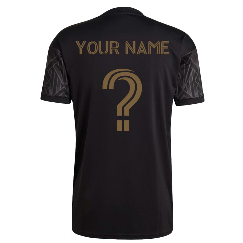 Heren Uw Naam #0 Zwart Thuisshirt Thuistenue 2023/24 T-Shirt