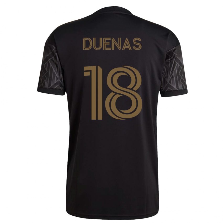 Heren Érik Dueñas #18 Zwart Thuisshirt Thuistenue 2023/24 T-Shirt