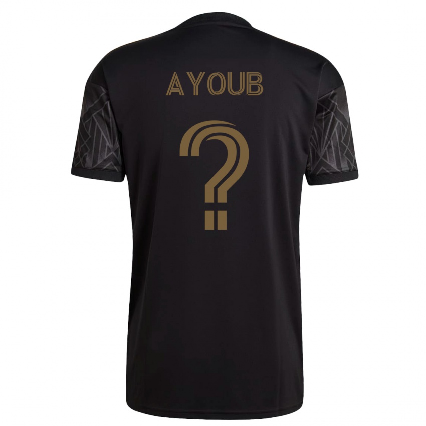 Heren Ryan Ayoub #0 Zwart Thuisshirt Thuistenue 2023/24 T-Shirt