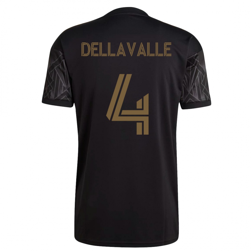 Heren Lorenzo Dellavalle #4 Zwart Thuisshirt Thuistenue 2023/24 T-Shirt