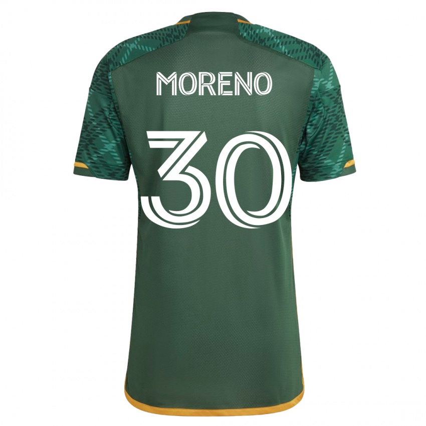 Heren Santiago Moreno #30 Groente Thuisshirt Thuistenue 2023/24 T-Shirt