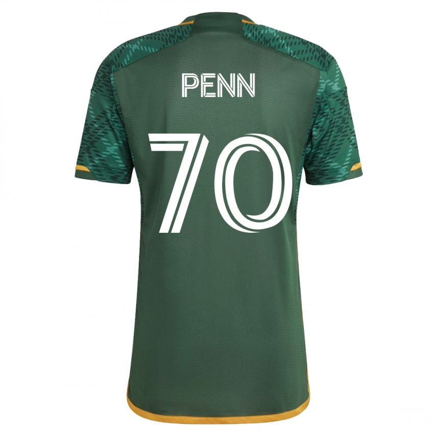Heren Josh Penn #70 Groente Thuisshirt Thuistenue 2023/24 T-Shirt