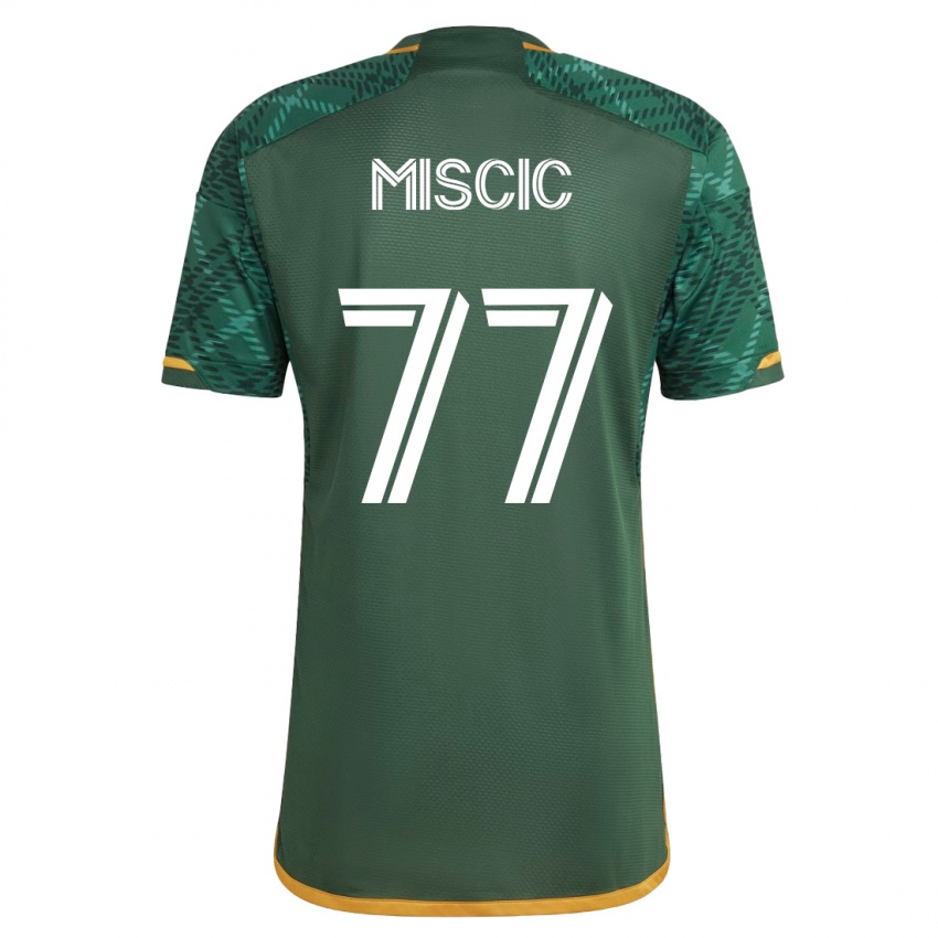 Heren Selmir Miscic #77 Groente Thuisshirt Thuistenue 2023/24 T-Shirt