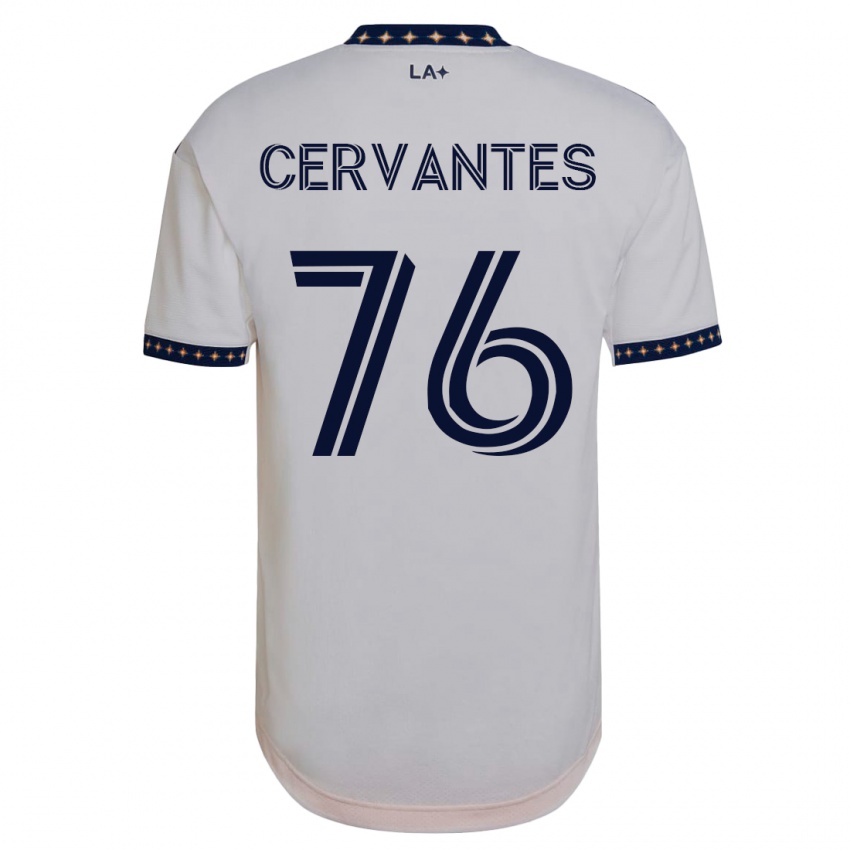 Heren Aaron Cervantes #76 Wit Thuisshirt Thuistenue 2023/24 T-Shirt