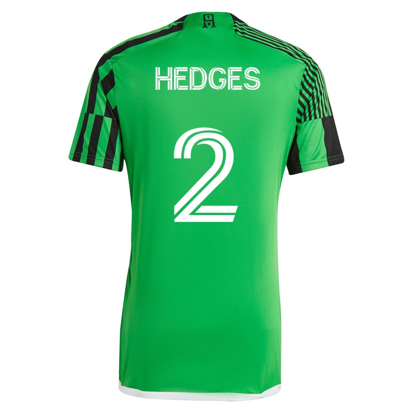 Heren Matt Hedges #2 Groen Zwart Thuisshirt Thuistenue 2023/24 T-Shirt