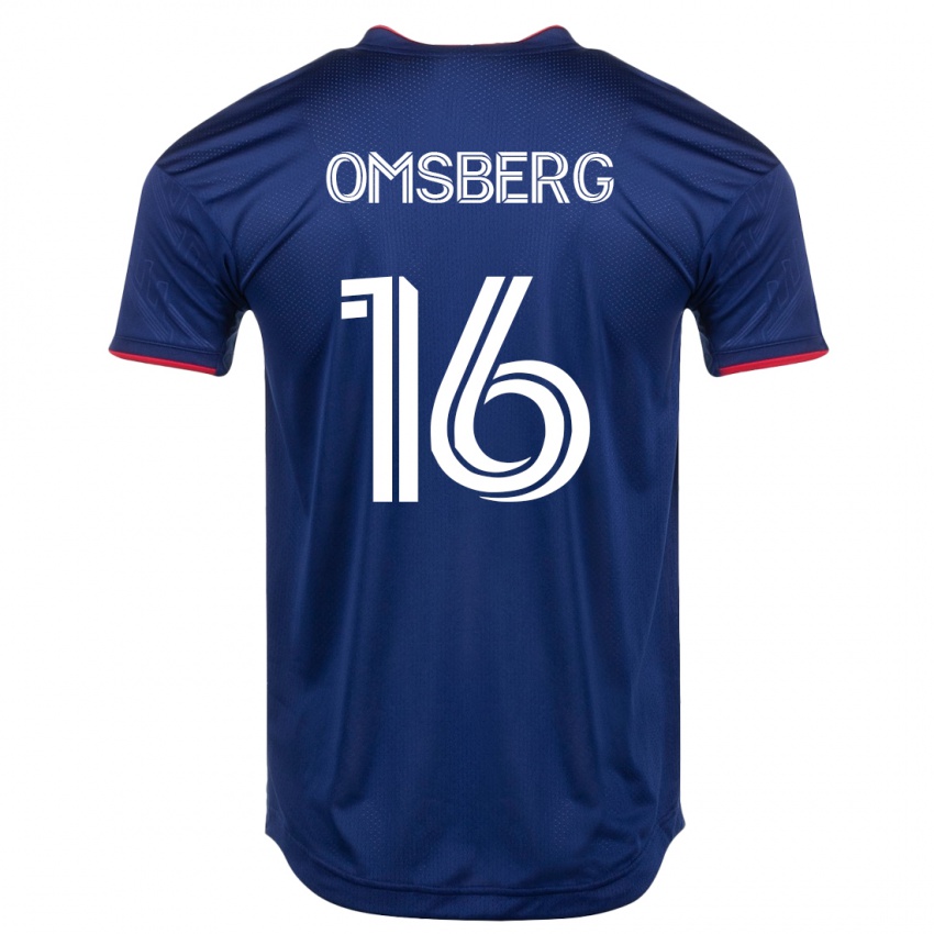 Heren Wyatt Omsberg #16 Marine Thuisshirt Thuistenue 2023/24 T-Shirt