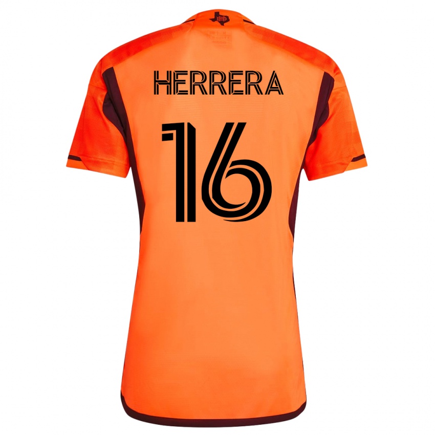 Heren Hector Herrera #16 Oranje Thuisshirt Thuistenue 2023/24 T-Shirt