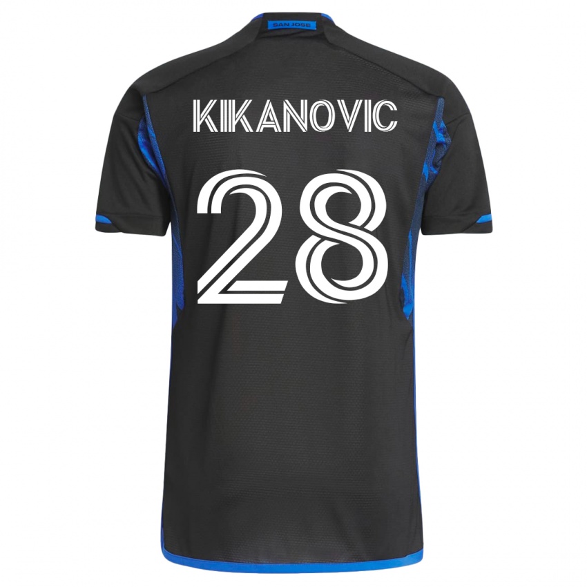 Heren Benjamin Kikanovic #28 Blauw Zwart Thuisshirt Thuistenue 2023/24 T-Shirt
