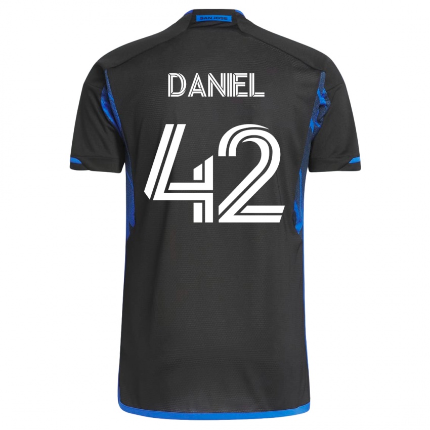 Heren Daniel #42 Blauw Zwart Thuisshirt Thuistenue 2023/24 T-Shirt