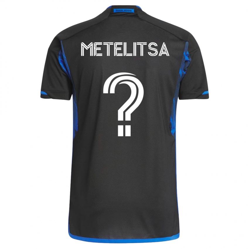 Heren Christian Metelitsa #0 Blauw Zwart Thuisshirt Thuistenue 2023/24 T-Shirt