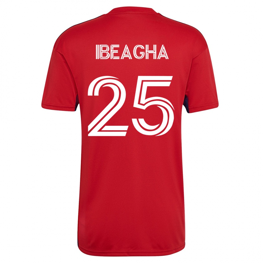 Heren Sebastien Ibeagha #25 Rood Thuisshirt Thuistenue 2023/24 T-Shirt