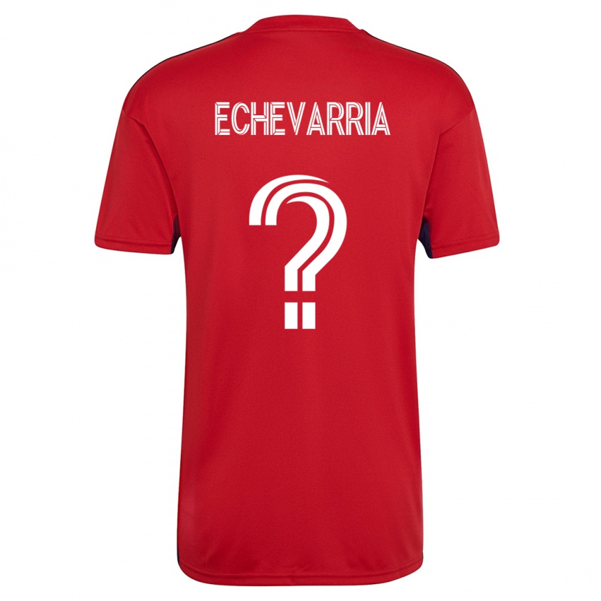 Heren Diego Echevarria #0 Rood Thuisshirt Thuistenue 2023/24 T-Shirt