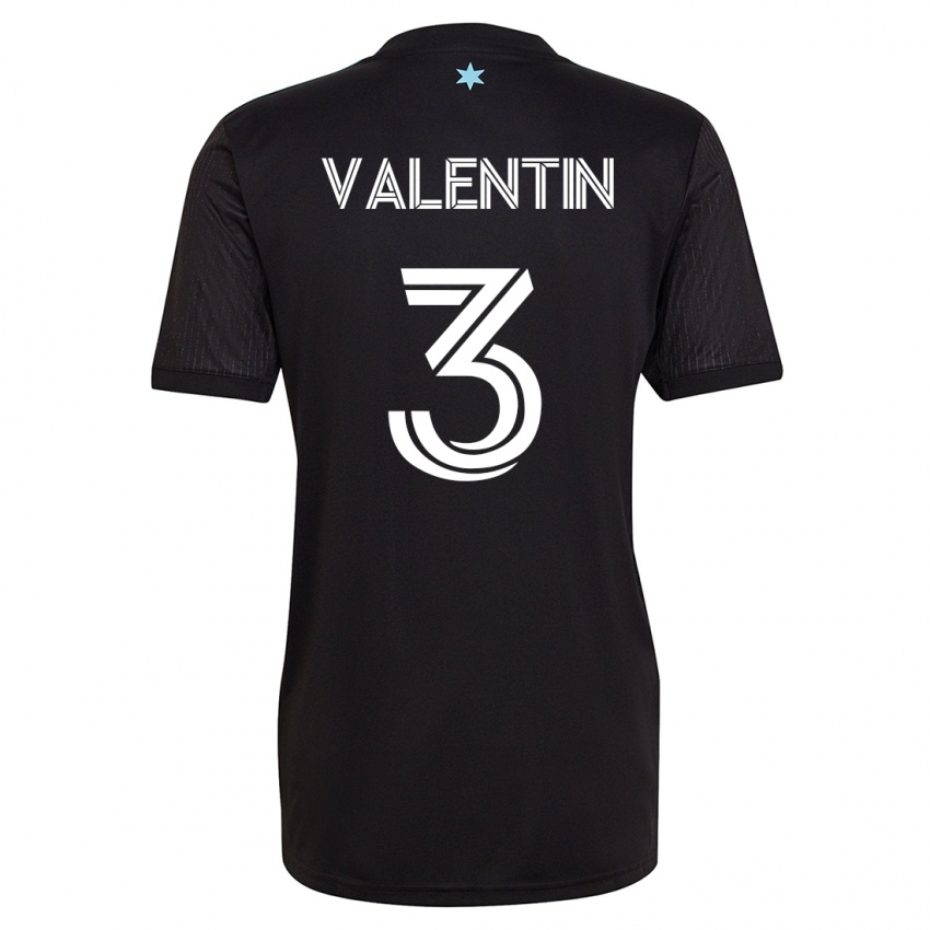 Heren Zarek Valentin #3 Zwart Thuisshirt Thuistenue 2023/24 T-Shirt