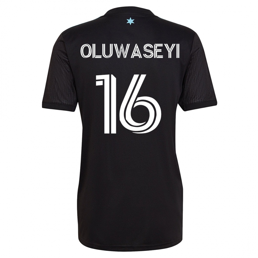 Heren Tani Oluwaseyi #16 Zwart Thuisshirt Thuistenue 2023/24 T-Shirt