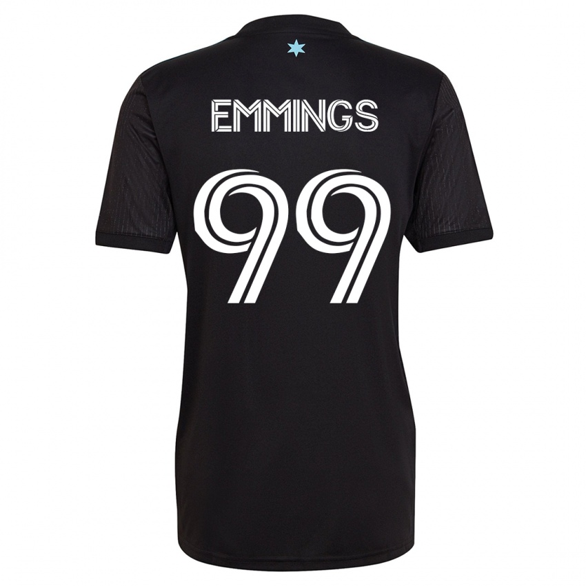 Heren Fred Emmings #99 Zwart Thuisshirt Thuistenue 2023/24 T-Shirt