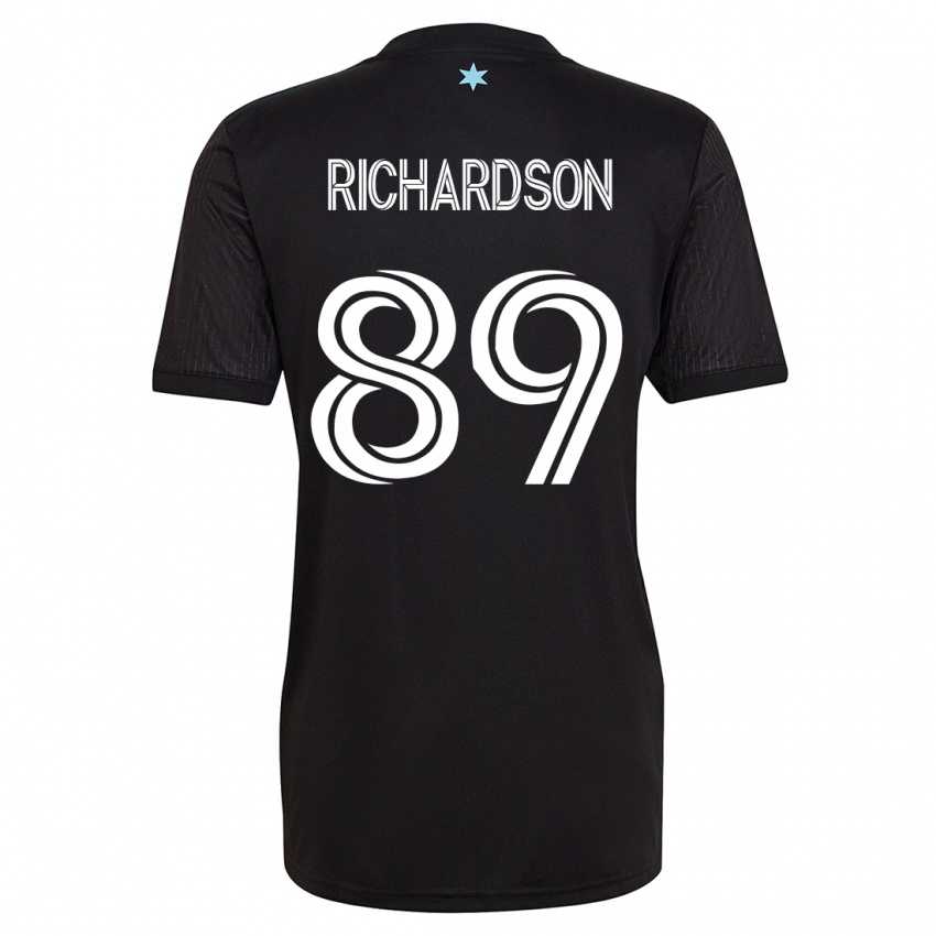 Heren Nick Richardson #89 Zwart Thuisshirt Thuistenue 2023/24 T-Shirt