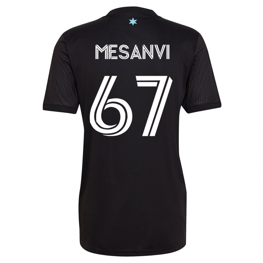 Heren Loïc Mesanvi #67 Zwart Thuisshirt Thuistenue 2023/24 T-Shirt
