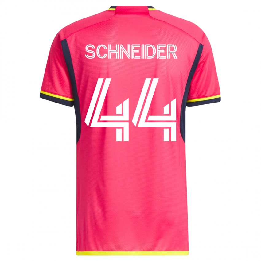 Heren Max Schneider #44 Roze Thuisshirt Thuistenue 2023/24 T-Shirt