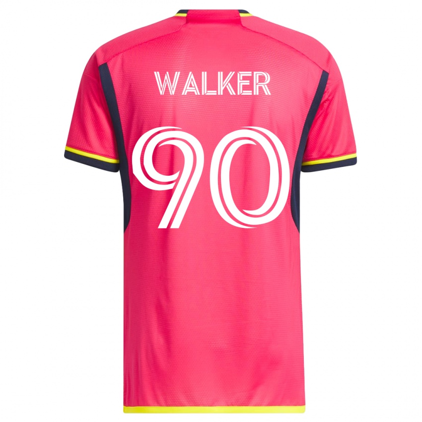 Heren Eric Walker #90 Roze Thuisshirt Thuistenue 2023/24 T-Shirt