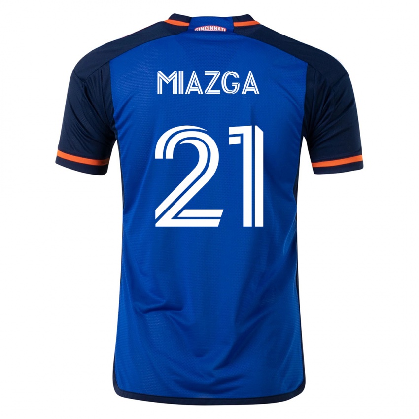 Heren Matt Miazga #21 Blauw Thuisshirt Thuistenue 2023/24 T-Shirt