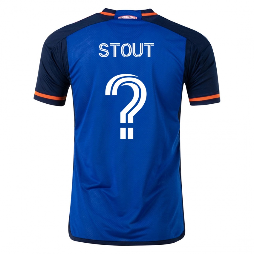Heren Connor Stout #0 Blauw Thuisshirt Thuistenue 2023/24 T-Shirt