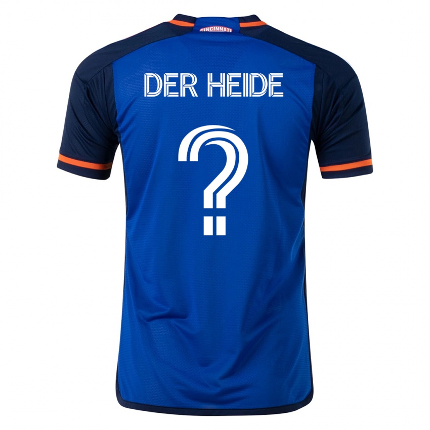 Heren Dimas Van Der Heide #0 Blauw Thuisshirt Thuistenue 2023/24 T-Shirt