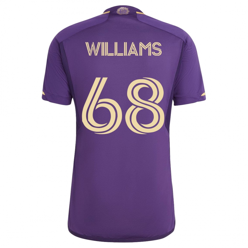 Heren Thomas Williams #68 Viooltje Thuisshirt Thuistenue 2023/24 T-Shirt
