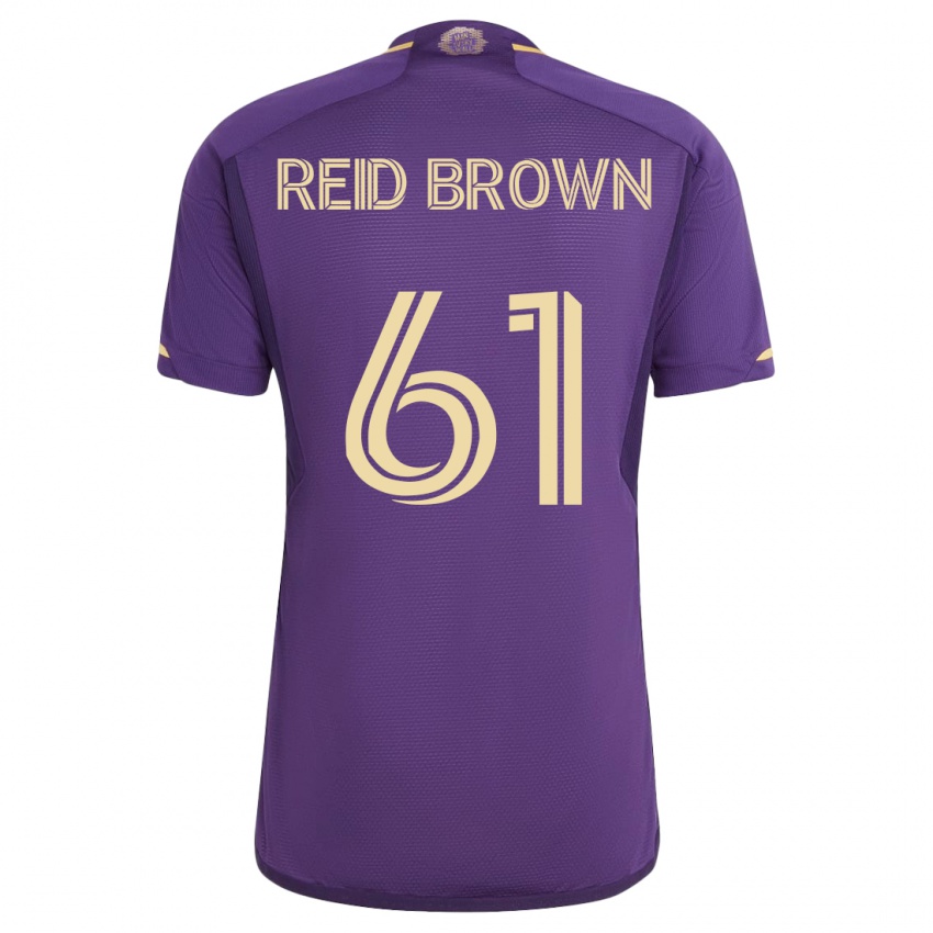 Heren Tahir Reid-Brown #61 Viooltje Thuisshirt Thuistenue 2023/24 T-Shirt