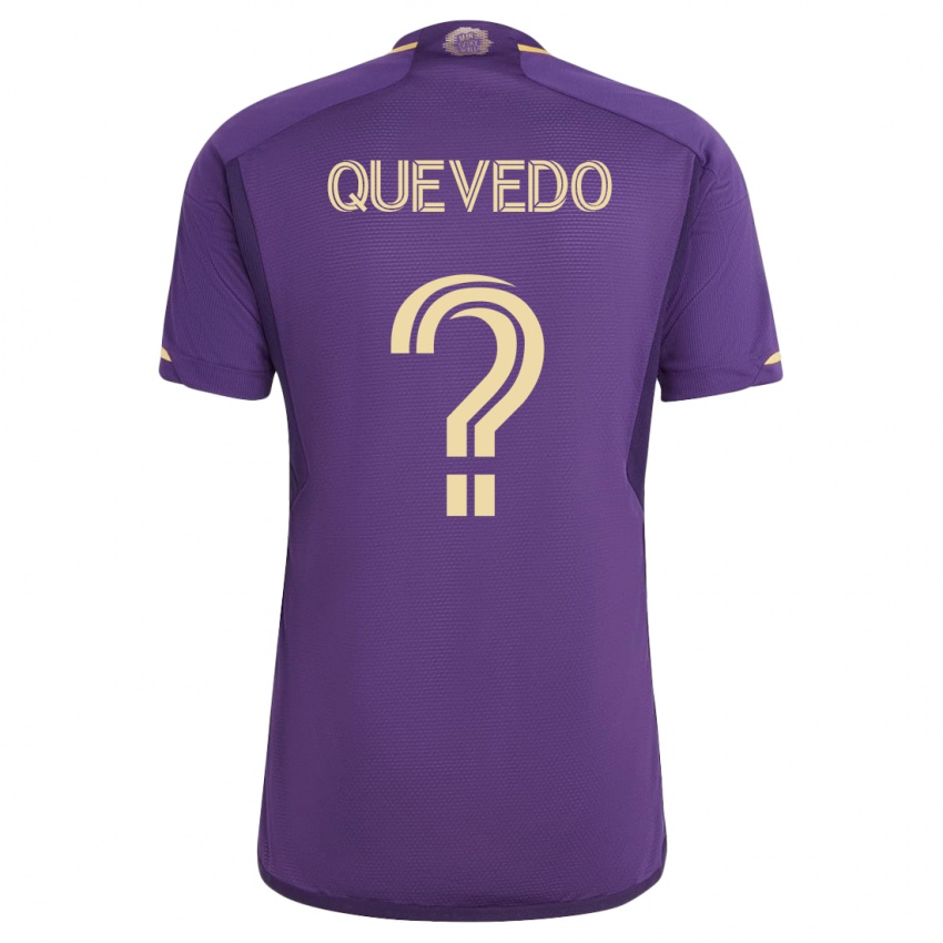 Heren Juan Quevedo #0 Viooltje Thuisshirt Thuistenue 2023/24 T-Shirt