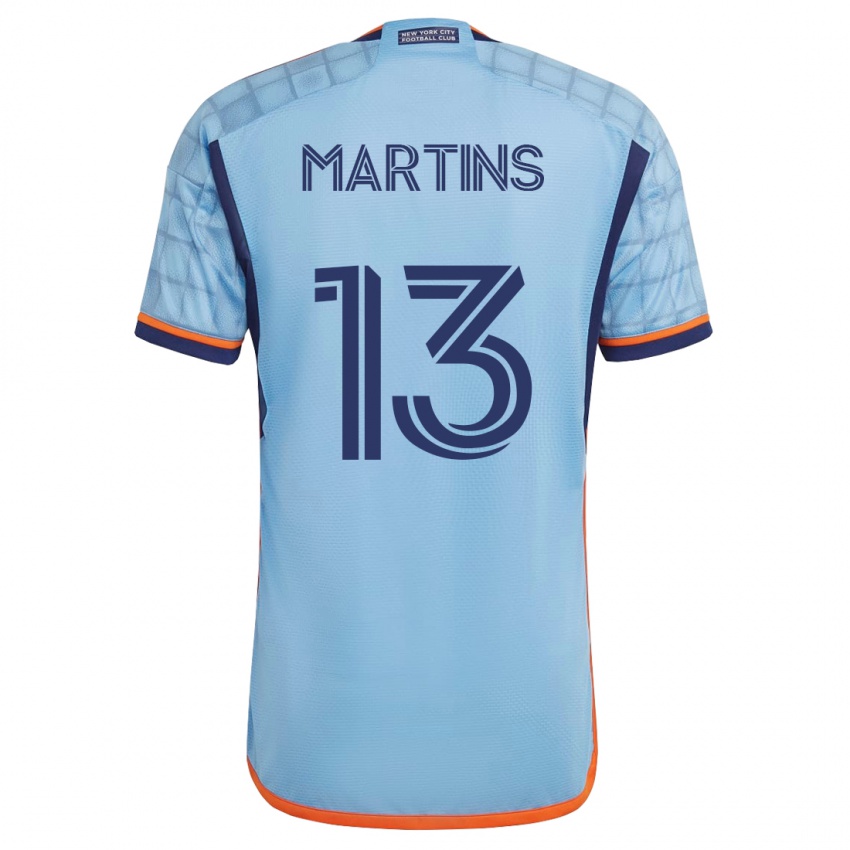 Heren Thiago Martins #13 Blauw Thuisshirt Thuistenue 2023/24 T-Shirt