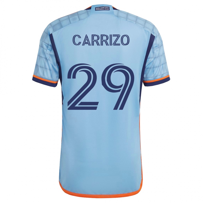Heren Máximo Carrizo #29 Blauw Thuisshirt Thuistenue 2023/24 T-Shirt