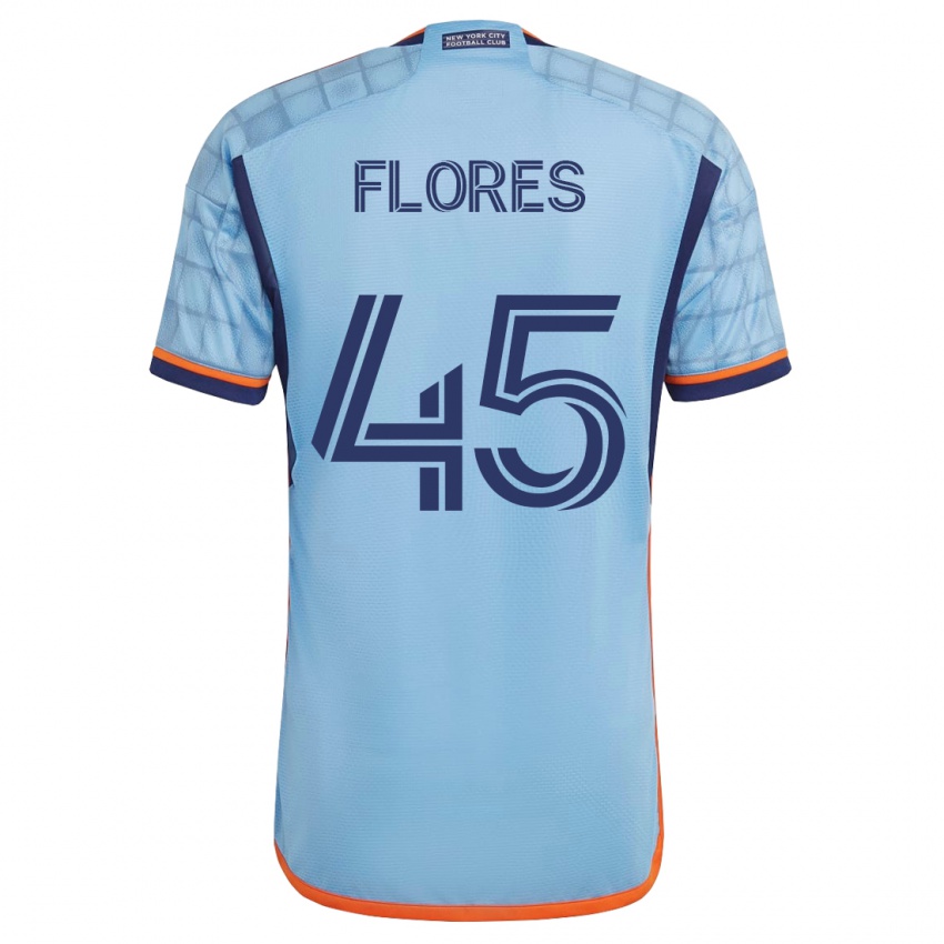 Heren Brian Flores #45 Blauw Thuisshirt Thuistenue 2023/24 T-Shirt
