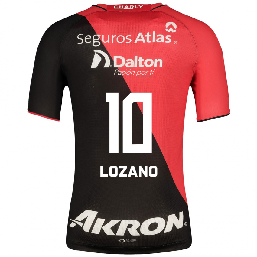 Heren Brian Lozano #10 Zwart Thuisshirt Thuistenue 2023/24 T-Shirt