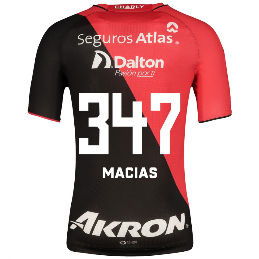 Heren Ángel Macías #347 Zwart Thuisshirt Thuistenue 2023/24 T-Shirt