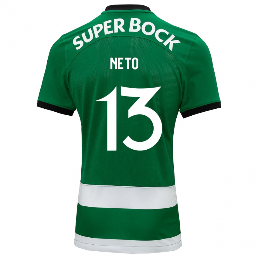 Heren Luis Neto #13 Groente Thuisshirt Thuistenue 2023/24 T-Shirt