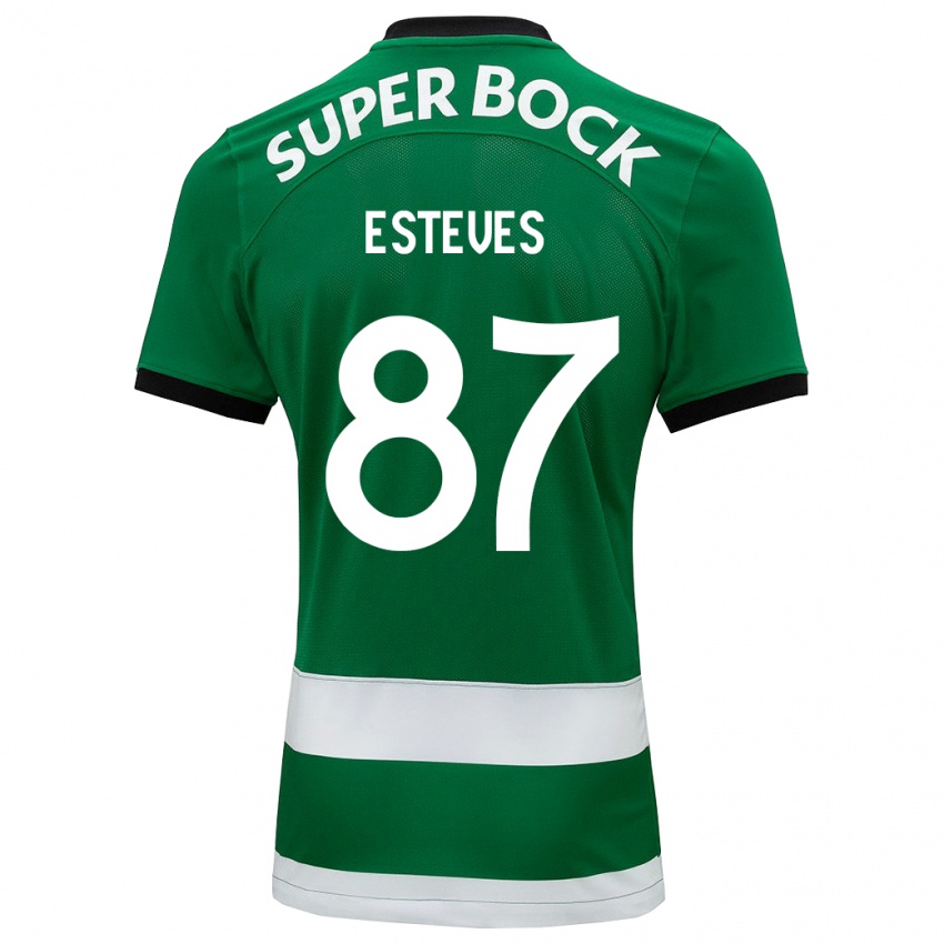 Heren Goncalo Esteves #87 Groente Thuisshirt Thuistenue 2023/24 T-Shirt