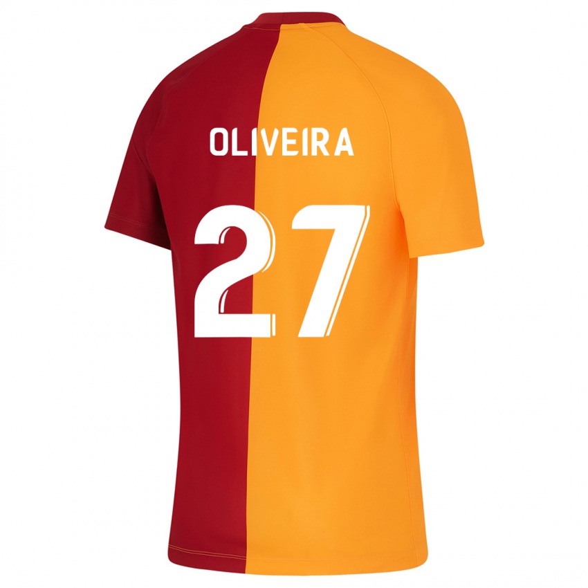 Heren Sergio Oliveira #27 Oranje Thuisshirt Thuistenue 2023/24 T-Shirt