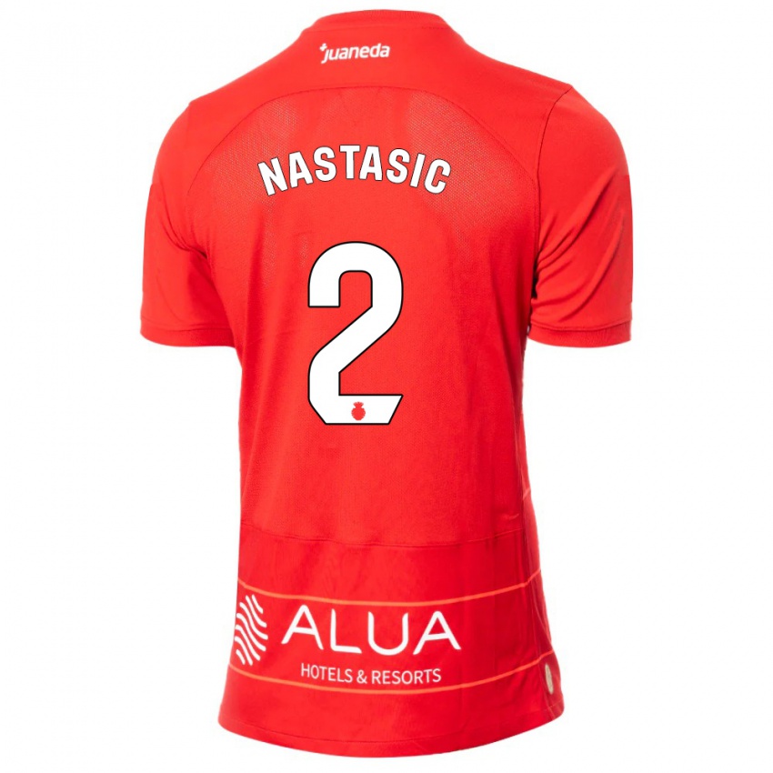 Heren Matija Nastasic #2 Rood Thuisshirt Thuistenue 2023/24 T-Shirt