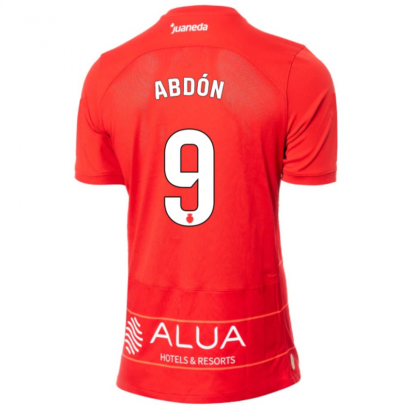 Heren Abdón Prats #9 Rood Thuisshirt Thuistenue 2023/24 T-Shirt