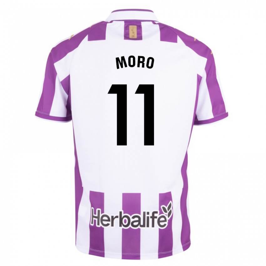 Heren Raul Moro #11 Paars Thuisshirt Thuistenue 2023/24 T-Shirt