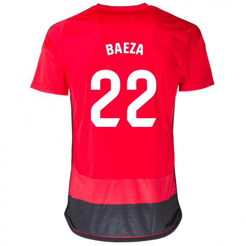 Heren Miguel Baeza #22 Rood Zwart Thuisshirt Thuistenue 2023/24 T-Shirt