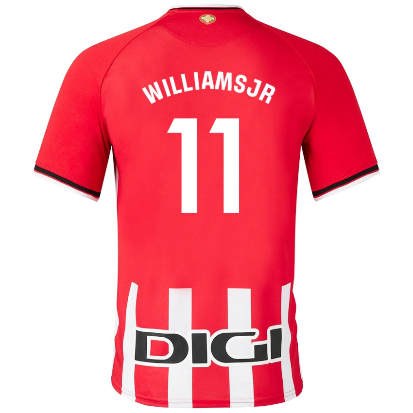 Heren Nico Williams #11 Rood Thuisshirt Thuistenue 2023/24 T-Shirt