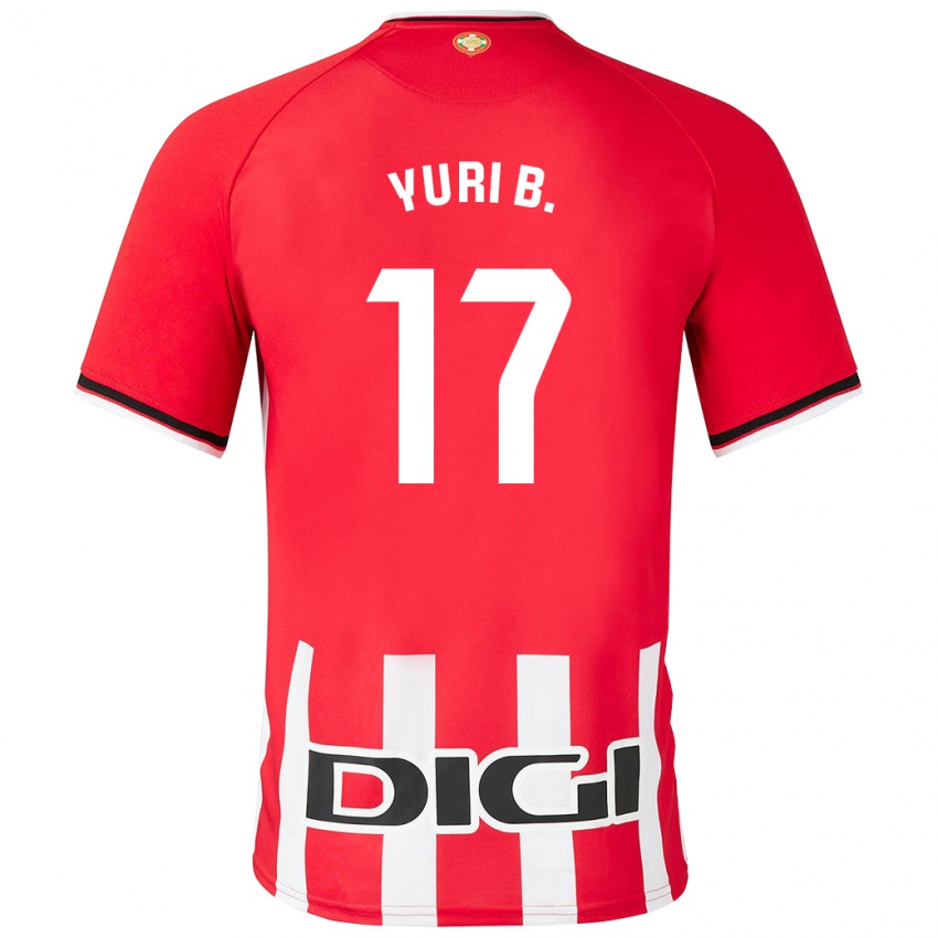Heren Yuri Berchiche #17 Rood Thuisshirt Thuistenue 2023/24 T-Shirt