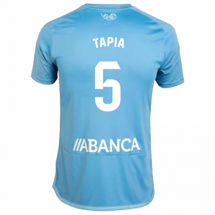 Heren Renato Tapia #5 Blauw Thuisshirt Thuistenue 2023/24 T-Shirt