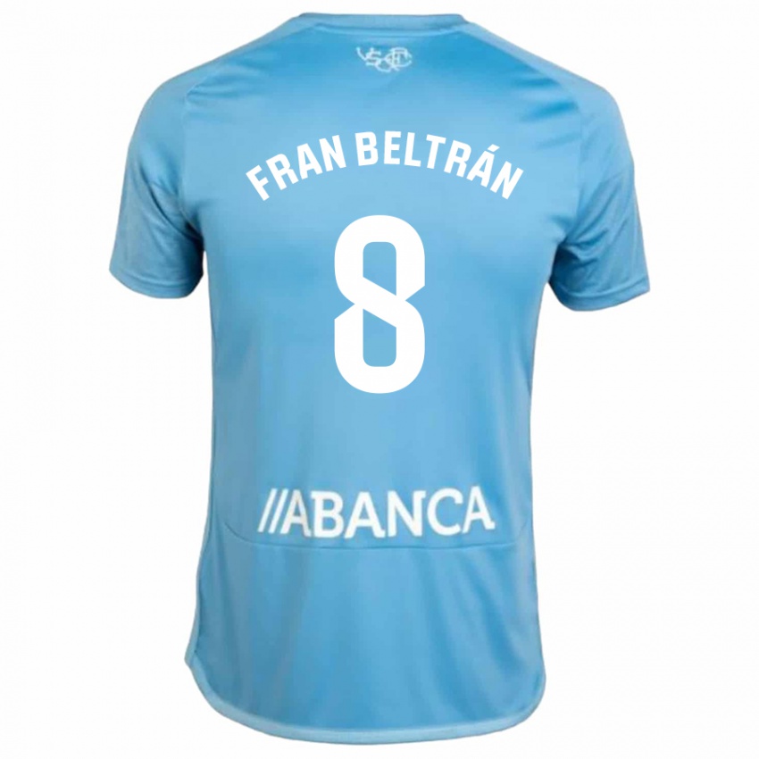 Heren Fran Beltran #8 Blauw Thuisshirt Thuistenue 2023/24 T-Shirt