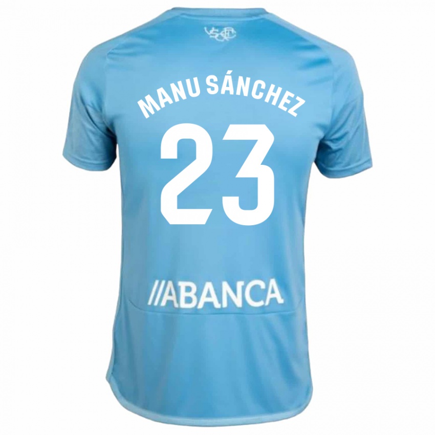 Heren Manu Sanchez #23 Blauw Thuisshirt Thuistenue 2023/24 T-Shirt